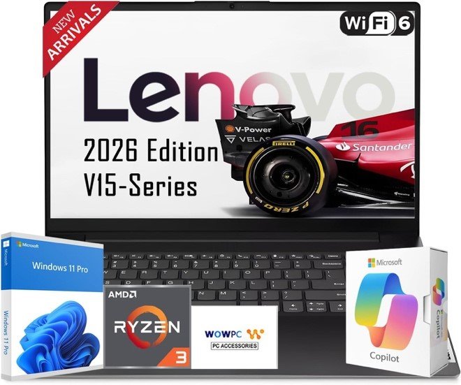 Lenovo 2026 New Generation V15 Business Laptop